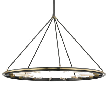 Chambers 15-Light Chandelier in Aged Old Bronze 58.25L x 58.25W x 38.25H