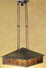 Craftsman / Mission Down Lighting Pendant from the Kirkpatrick Bungalow Collection