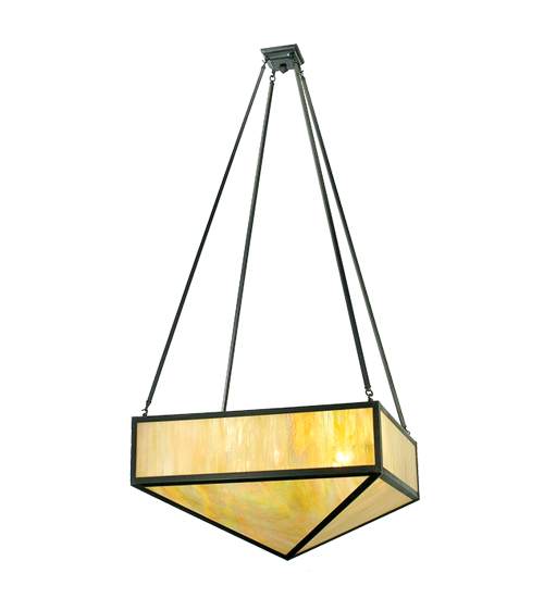 8 Light 30" Wide Pendant with Handmade Shade