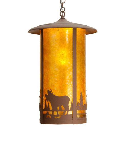 Single Light 15-1/2" Wide Pendant with Handmade Shade