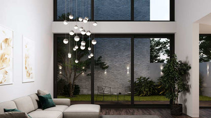 Grapes 24 Light 27" Wide LED Suspension Multi Light Pendant