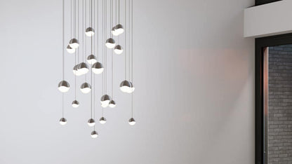 Grapes 24 Light 27" Wide LED Suspension Multi Light Pendant
