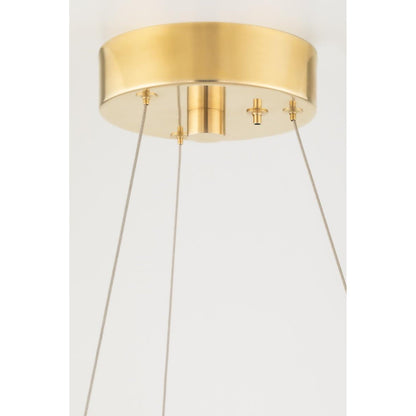 Orbit 12-Light Chandelier in Aged Brass 56.125L x 56.125W x 16.825H