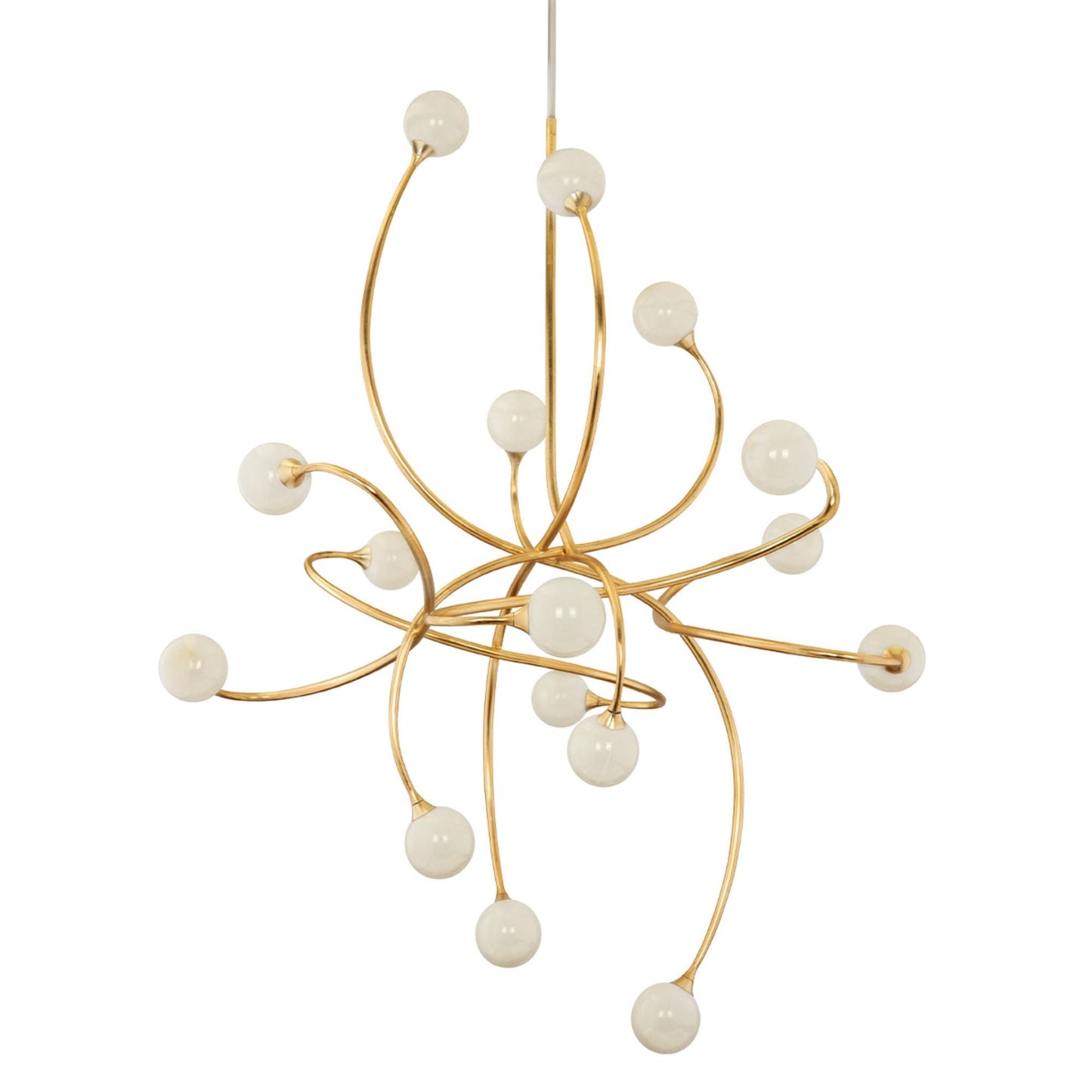 Signature 16-Light Chandelier in Gold Leaf 56L x 56W x 61H