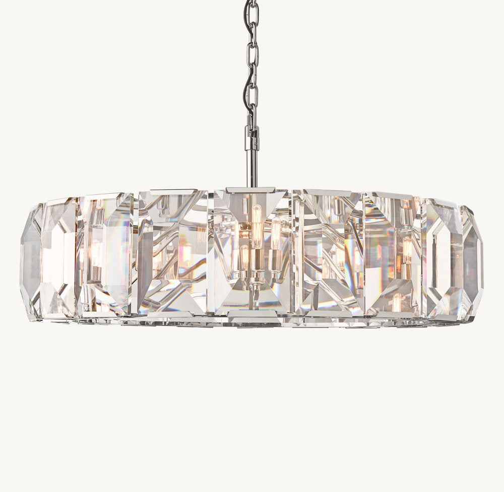 Harlows Crystal Round Chandelier 43"