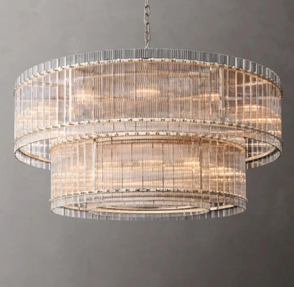 San Marcos Dual-Level Round Chandelier 60"