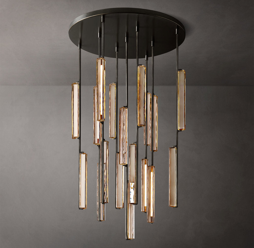 Audubon Crystal Round Chandelier 40"