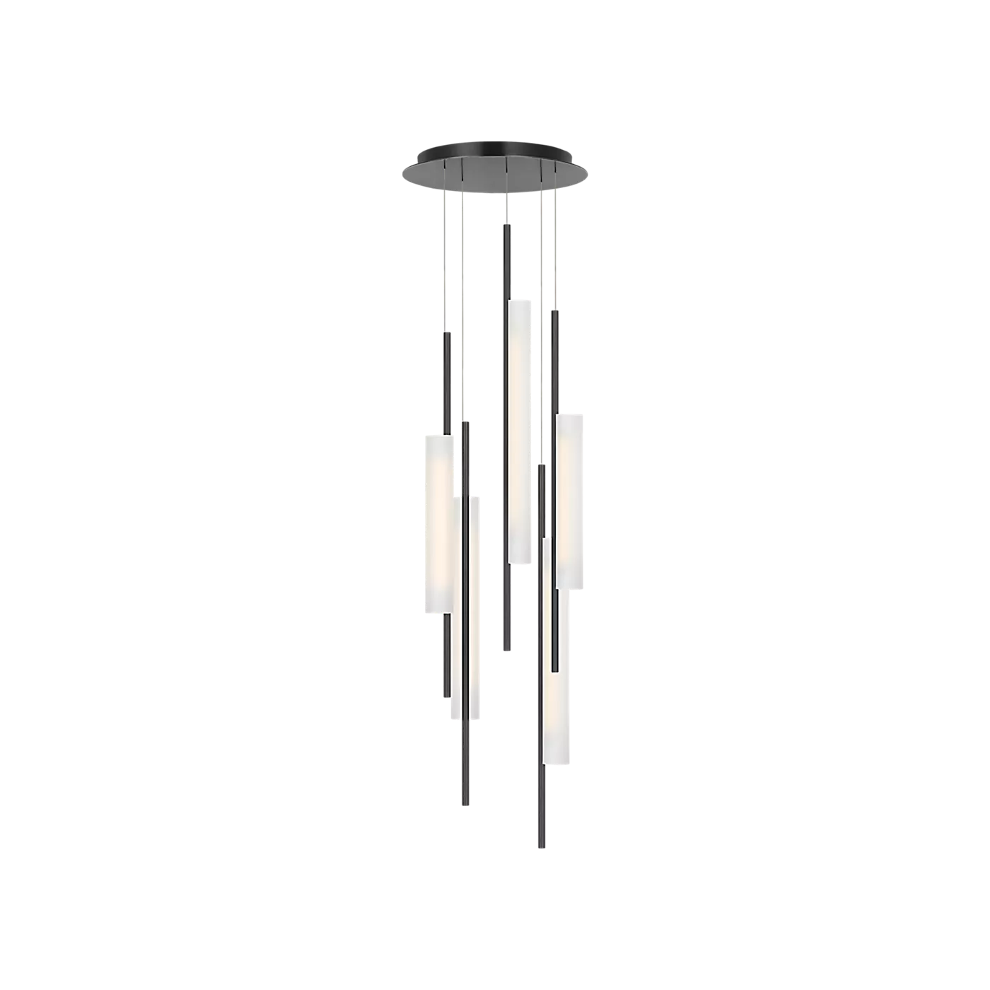 Windchime 17" 5 Light Chandelier