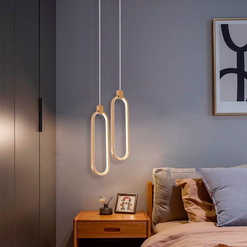 Nordlux AuraLine Wall Lamp – Slim Nordic Minimalist Chandelier Fully Made of Copper