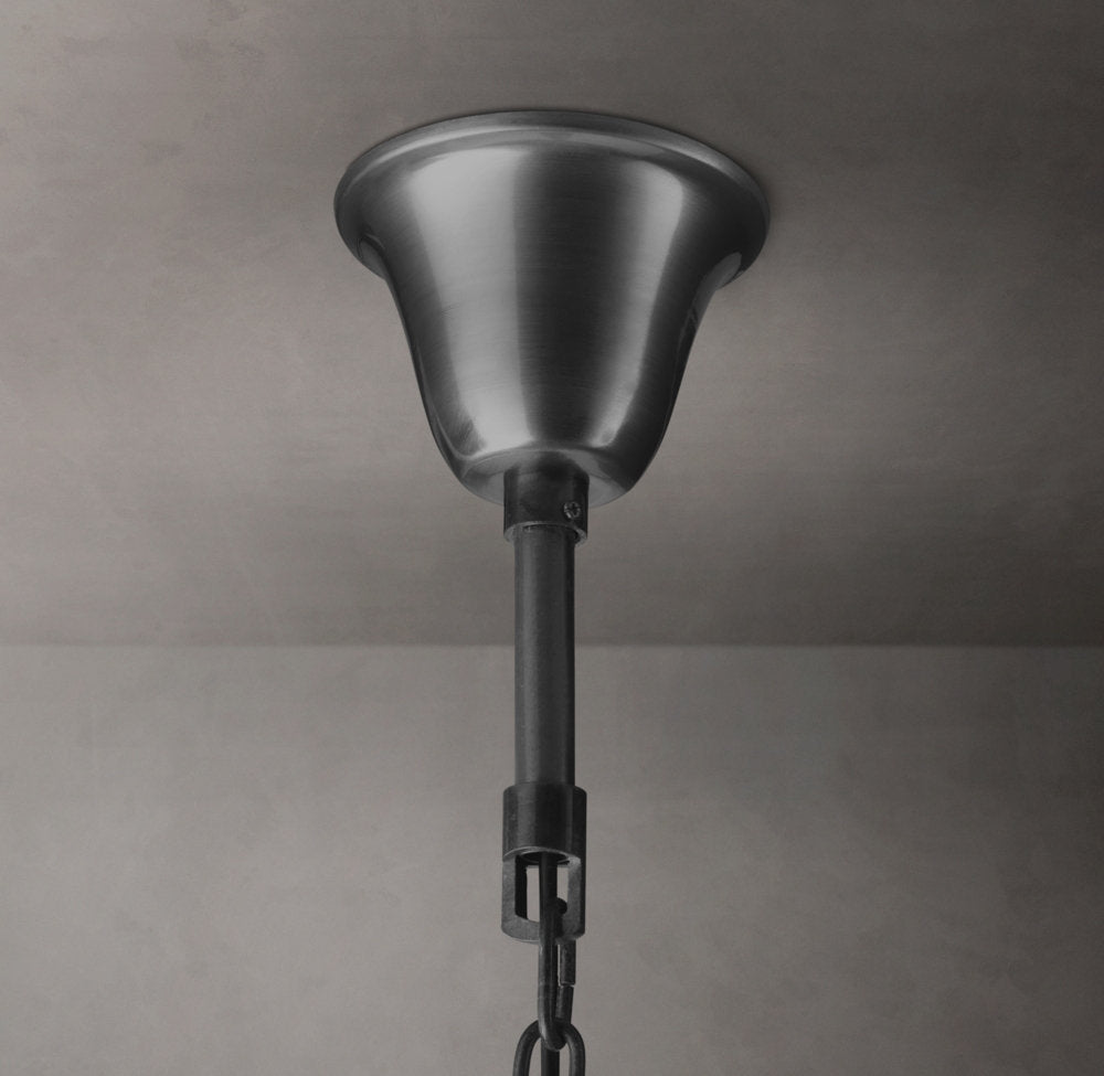 1920s Odeon Round Chandelier 44"