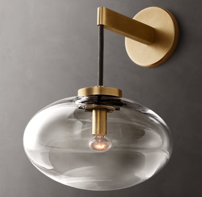 Cabrette Clear Glass Sconce