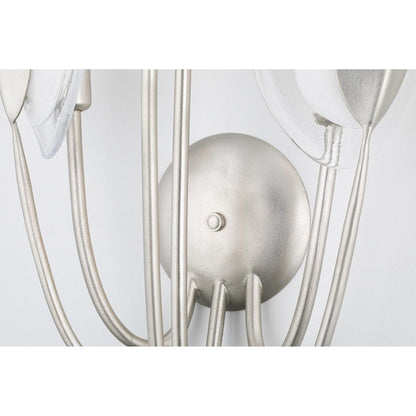 Blossom 10-Light Chandelier in Silver Leaf 29L x 29W x 18.75H