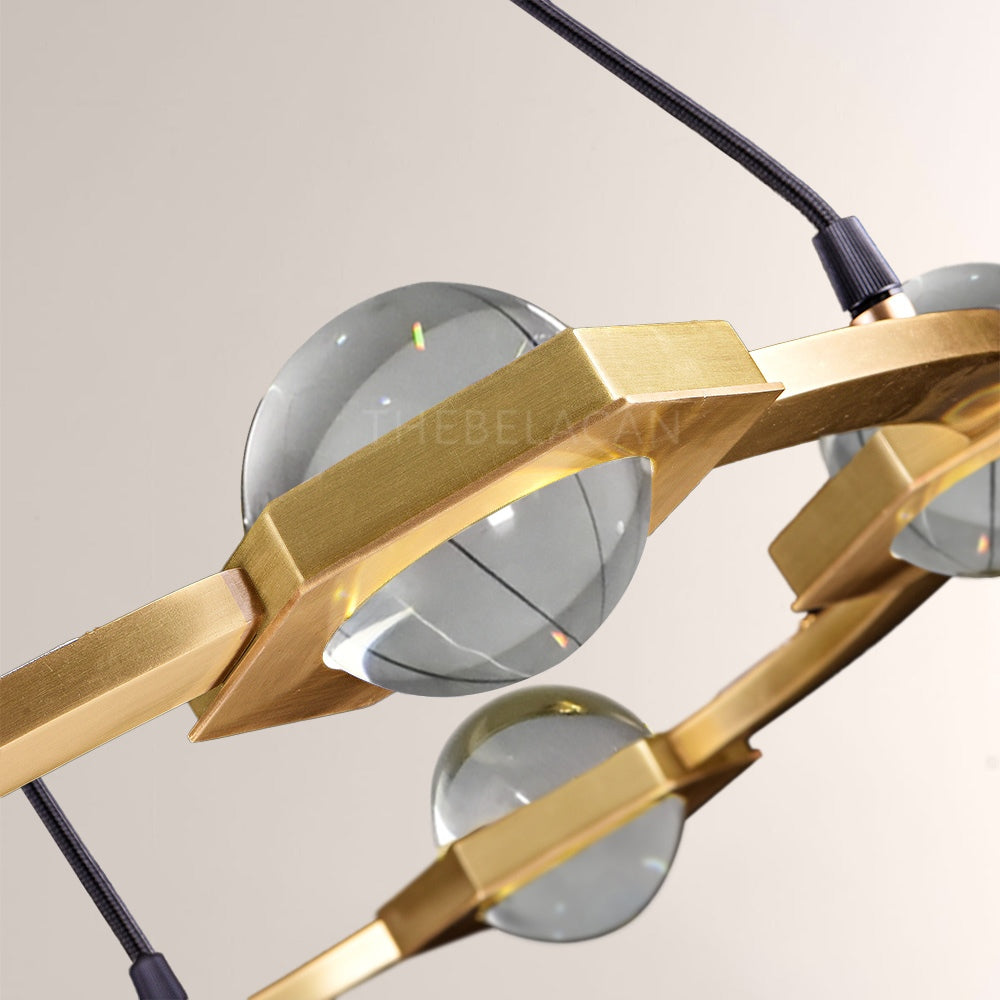Planet Round Chandelier 36"