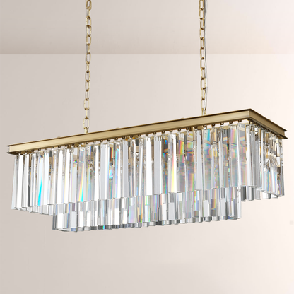 1920s Odem Rectangular Chandelier 40"