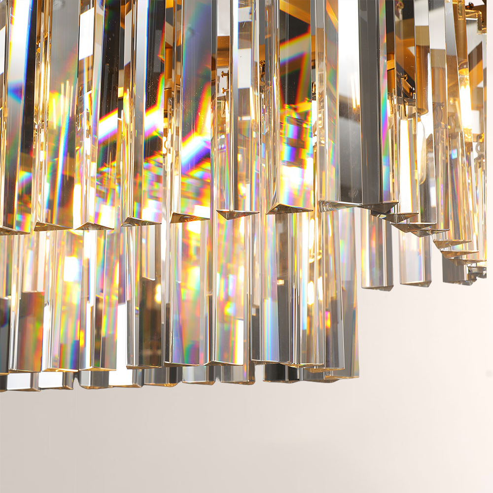 1920s Odem Rectangular Chandelier 49"
