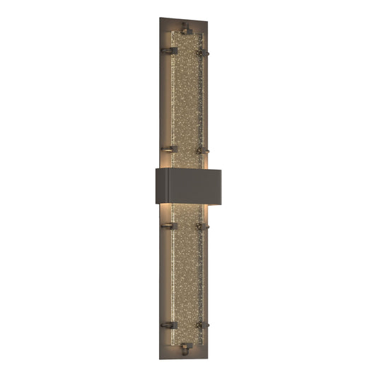 Double-Large Ursa LED Outdoor Sconce LED Seeded Clear Glass (II) in Coastal Dark Smoke