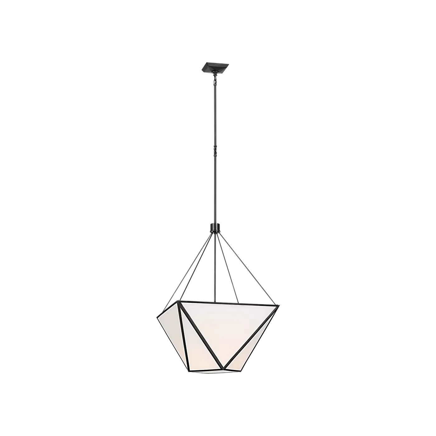 Lorino Large Lantern with White Glass