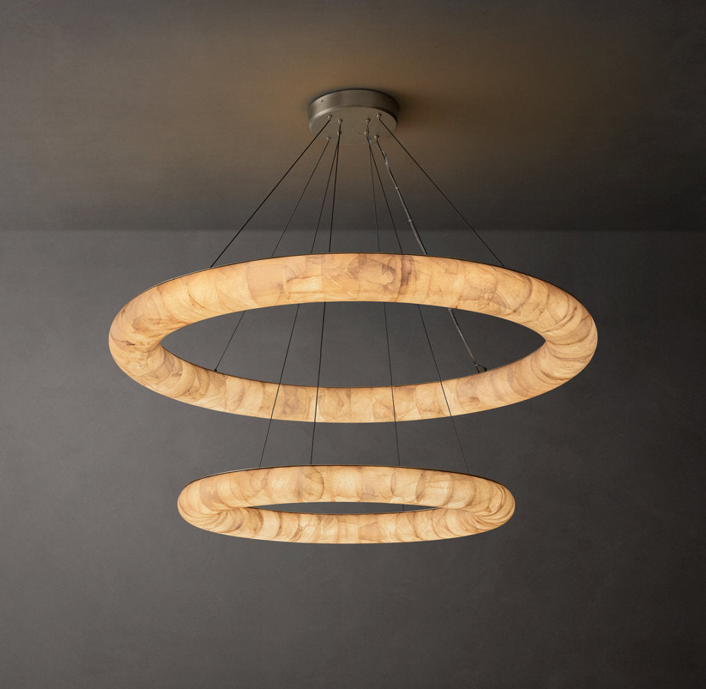 Rivage Smooth Dual-Level Circular Chandelier 61"