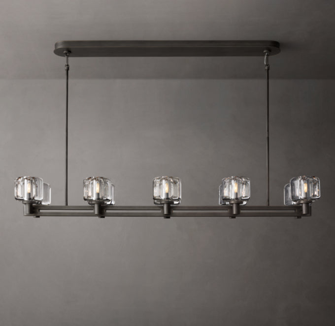 Demaret Dual Linear Chandelier 54"