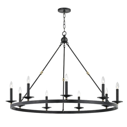 Allendale 9-Light Chandelier in Aged Old Bronze 46.25L x 46.25W x 33.75H