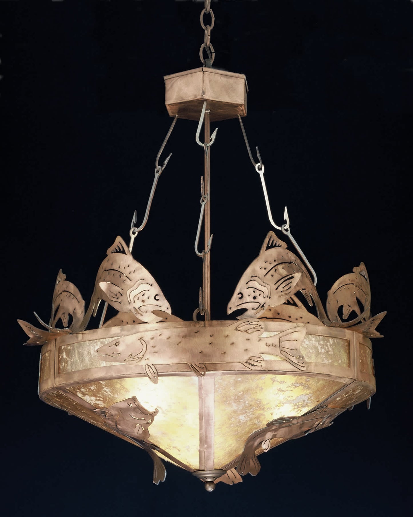 3 Light 24" Wide Pendant with Handmade Shade