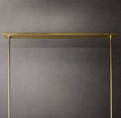 Pauillac Fabric Shade Linear Chandelier 49"