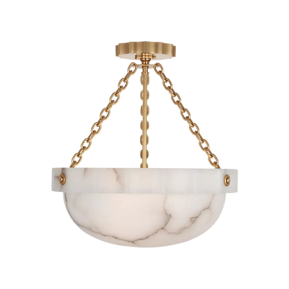 Fluted Band 16" Semi-Flush Mount