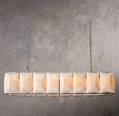 Harlowe Rectangular Calcite 54" Chandelier