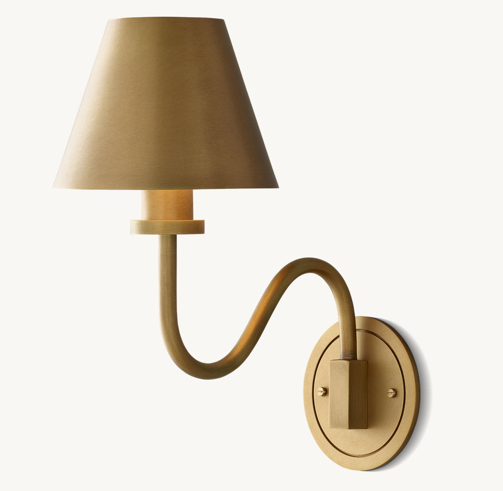 Clarences Curved Wall Sconce