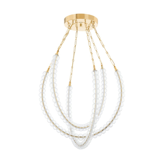 Celeste 3-Light Chandelier in Vintage Brass 35.75L x 35.75W x 35H