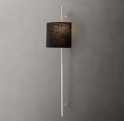 Vela Octagonal Bar Sconce - Round Shade