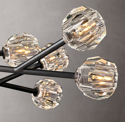 Boule De Cristal Clear Glass Rod Pendant