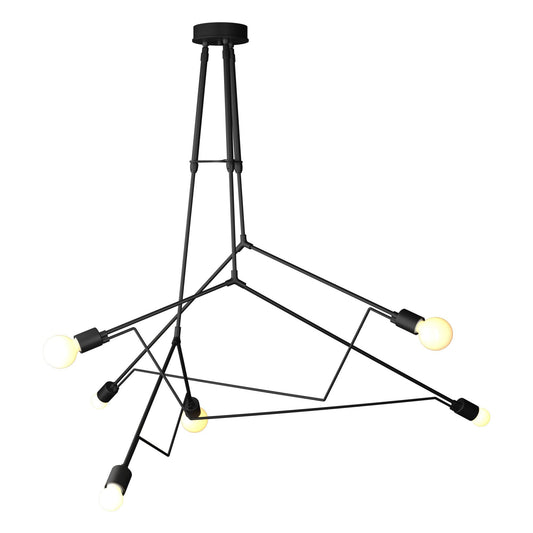 Divergence Outdoor Pendant 6-Light in Coastal Black