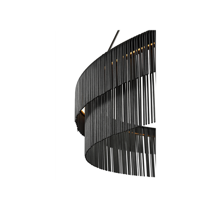 Differo 40" Layered Ring Chandelier