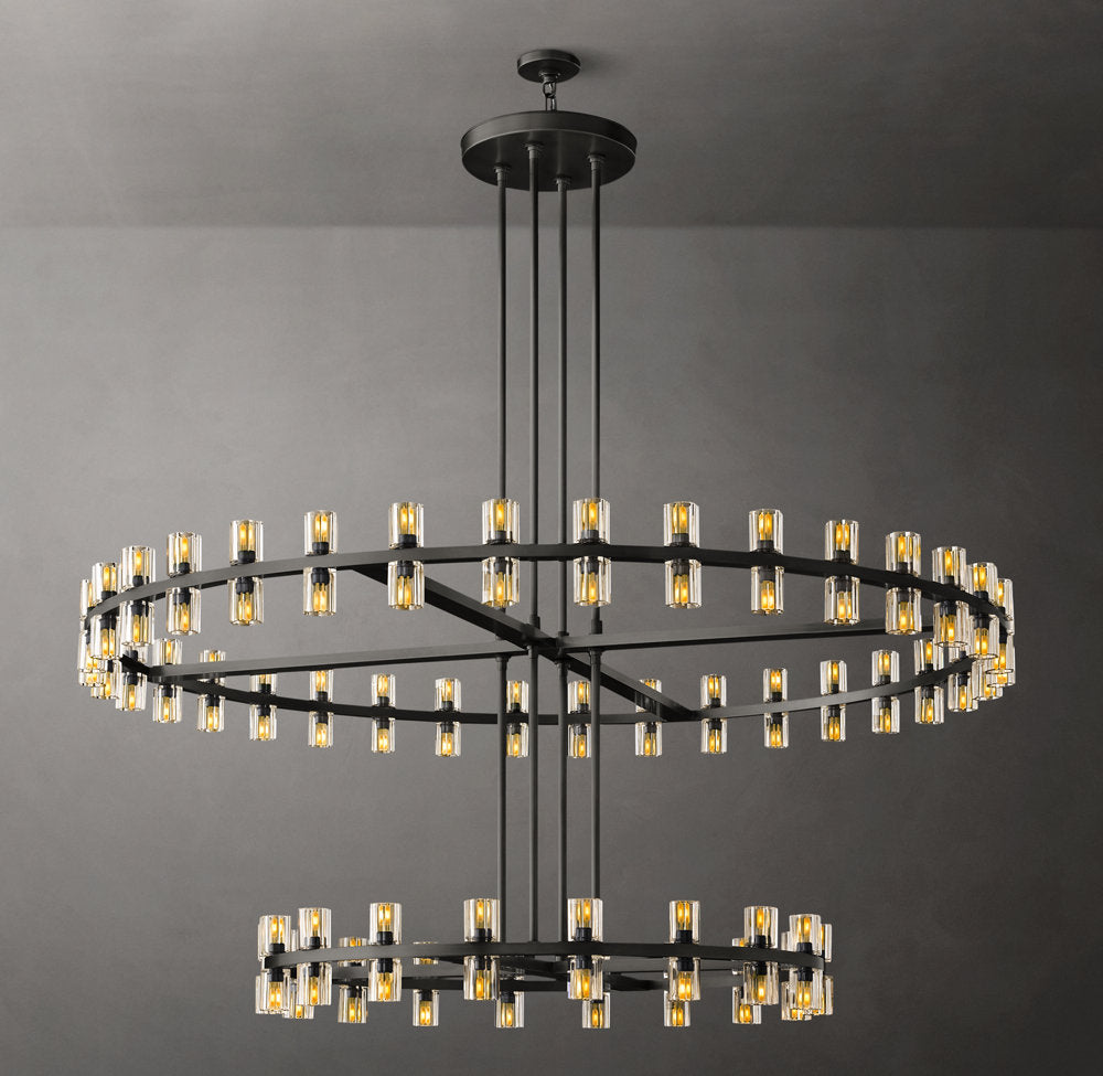 Arcachone Circular Two-Tier Chandelier 60"