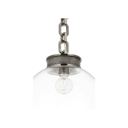 Bellamy 1 Light Statement Chain 16" Globe Chandelier