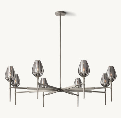 Tulip Round Chandelier 54"