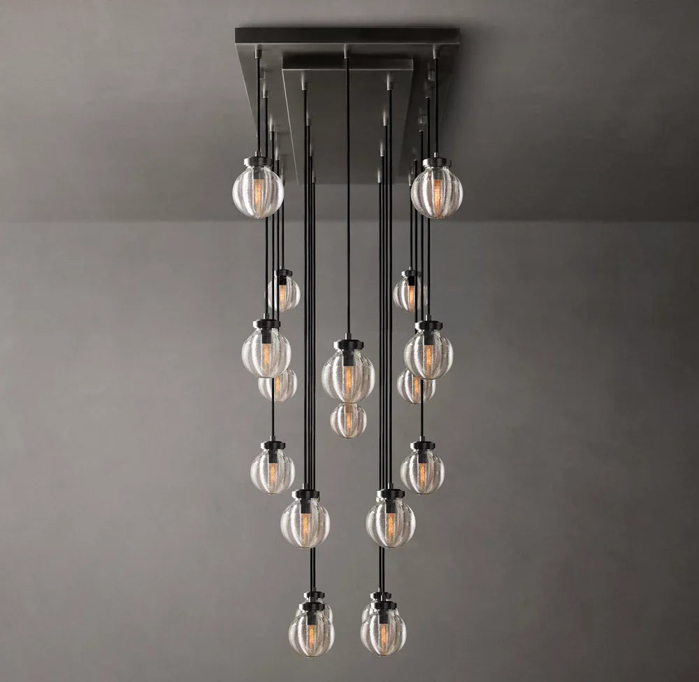 Pearl Rectangular Chandelier 54"