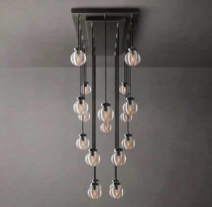 Pearl Rectangular Chandelier 54"