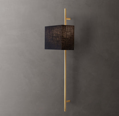 Vela Octagonal Bar Sconce - Rectangular Shade