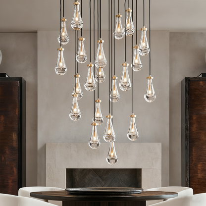 Raindrops Round Chandelier 60"