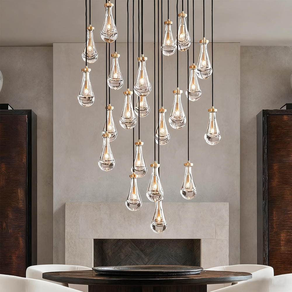 Raindrops Round Chandelier 47"