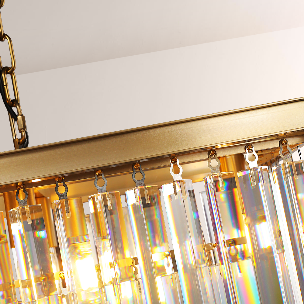 1920s Odem Rectangular Chandelier 49"