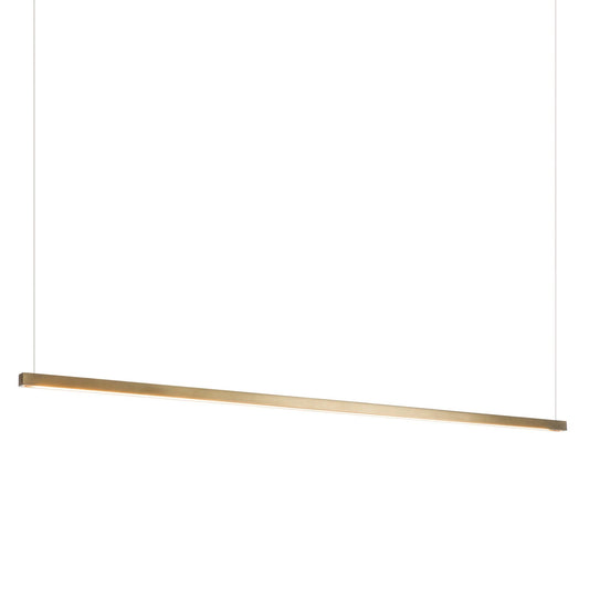 Ingot LED Pendant LED in Modern Brass