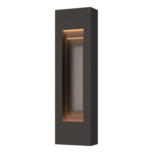 Procession Small Outdoor Sconce 2-Light Coastal Burnished Steel Accent in Coastal Oil Rubbed Bronze