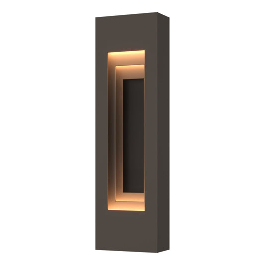 Procession Small Outdoor Sconce 2-Light Coastal Black Accent in Coastal Dark Smoke