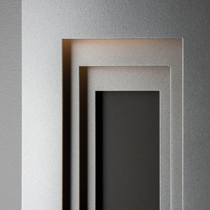 Procession Small Outdoor Sconce 2-Light Coastal Black Accent in Coastal Burnished Steel