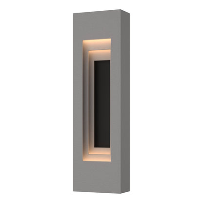Procession Small Outdoor Sconce 2-Light Coastal Black Accent in Coastal Burnished Steel