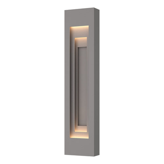 Procession Large Outdoor Sconce 2-Light Coastal Burnished Steel Accent in Coastal Burnished Steel