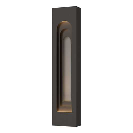 Procession Arch Large Outdoor Sconce 2-Light Coastal Burnished Steel Accent in Coastal Oil Rubbed Bronze